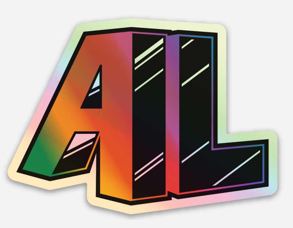 Acrylic Label Holographic Stickers